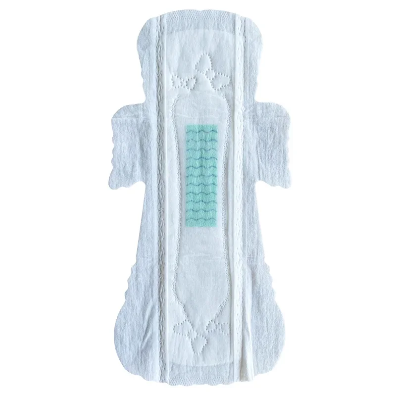 Wholesale Free Sample Private Label Organic Cotton Lady Anion Chip Super Absorption Bamboo Women Sanitary Napkins Menstrual Pads