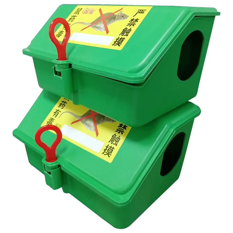Reusable Trap Effectively Catch Rats Bait Station Green House Shape Humane Live Mousetrap Without Chemicals