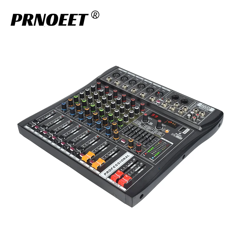 new design 6 channel digital mixing dj controller/audio console mixer sound speaker  mixer audio