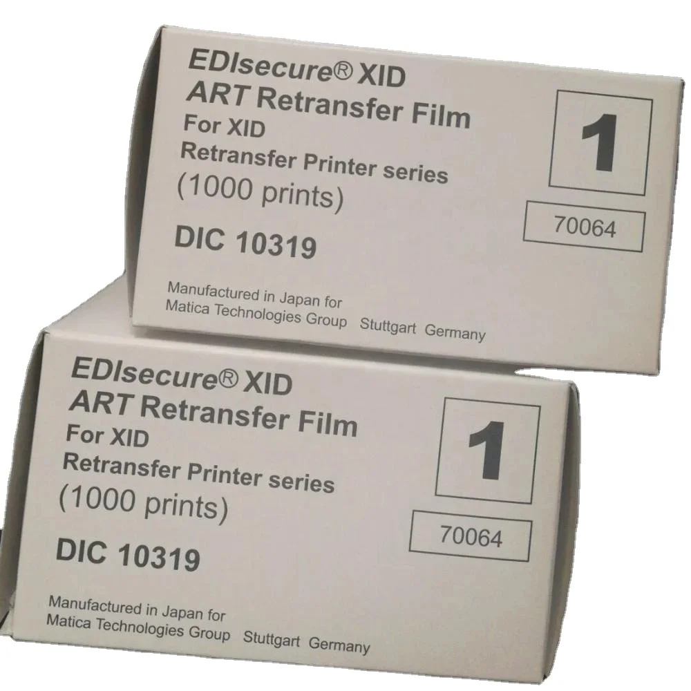 EDIsecure DIC10319 XID художественная переводная пленка + DIC10216 DICcolor лента YMCK 1000 принты для XID