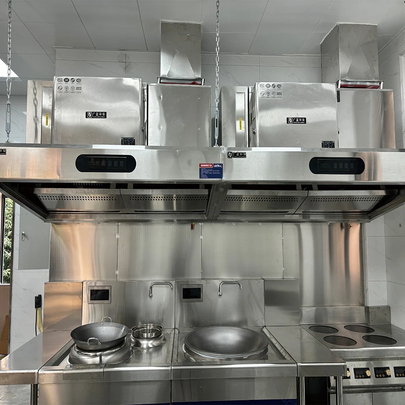 Hot Sale low Price  Restaurant Exhaust With Electrostatic Filter ESP Commercial Kitchen Smart Hood