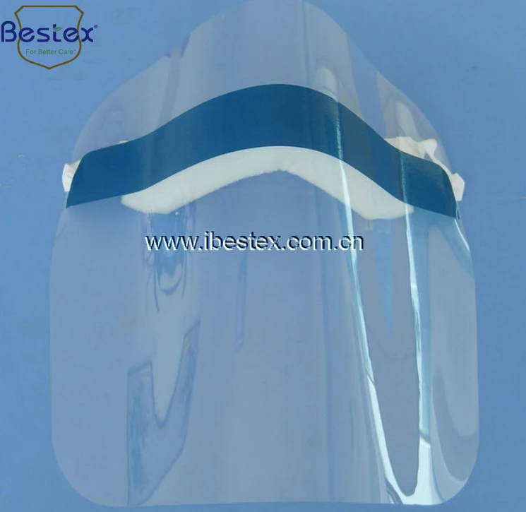 Stock Anti Fog Safety Face Visors Disposable Protective Face Shield Transparent Adult Clear Face Shields Pvc Screen