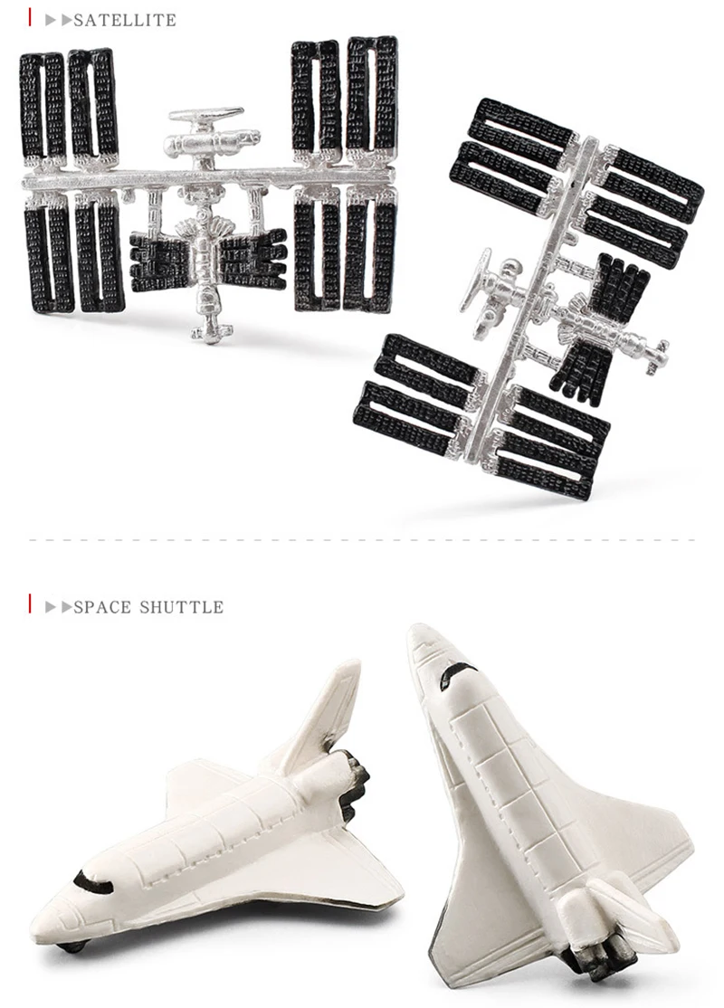 Simulation Apollo Lunar Module Set with Aircraft Rover Model Kit Toys