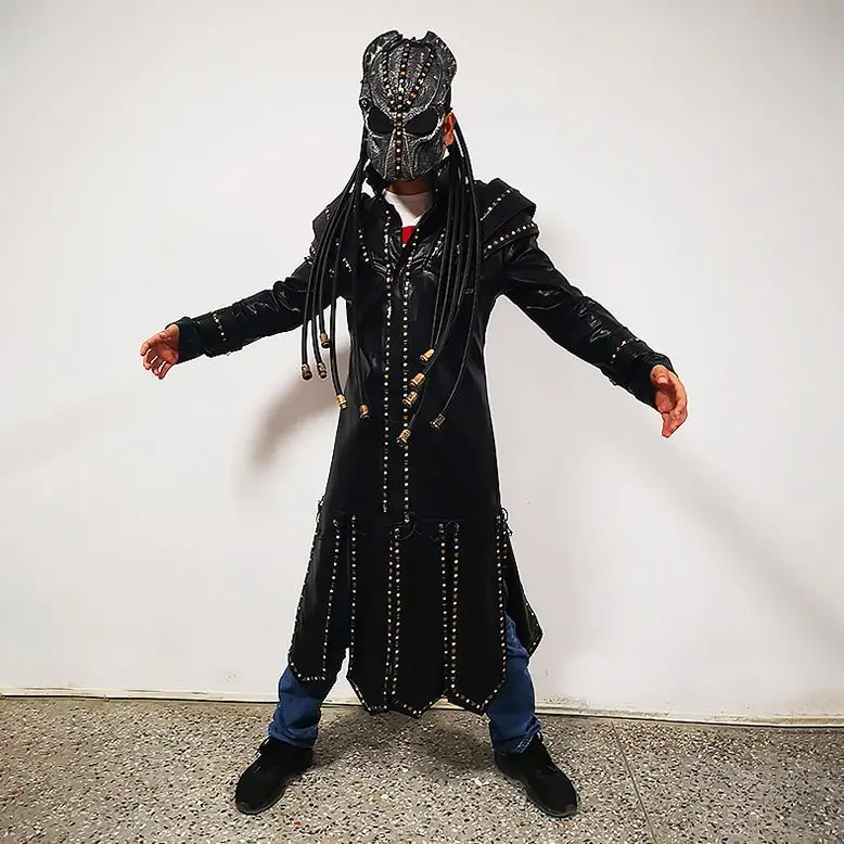 LED Suit & Helmet Illuminated Luminous Performance Stage Costume Bar & Clothes for Graduation & Event