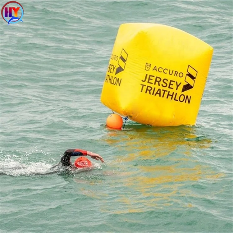 Factory direct sales can be customized inflatable water buoys advertising channel safety warning signs