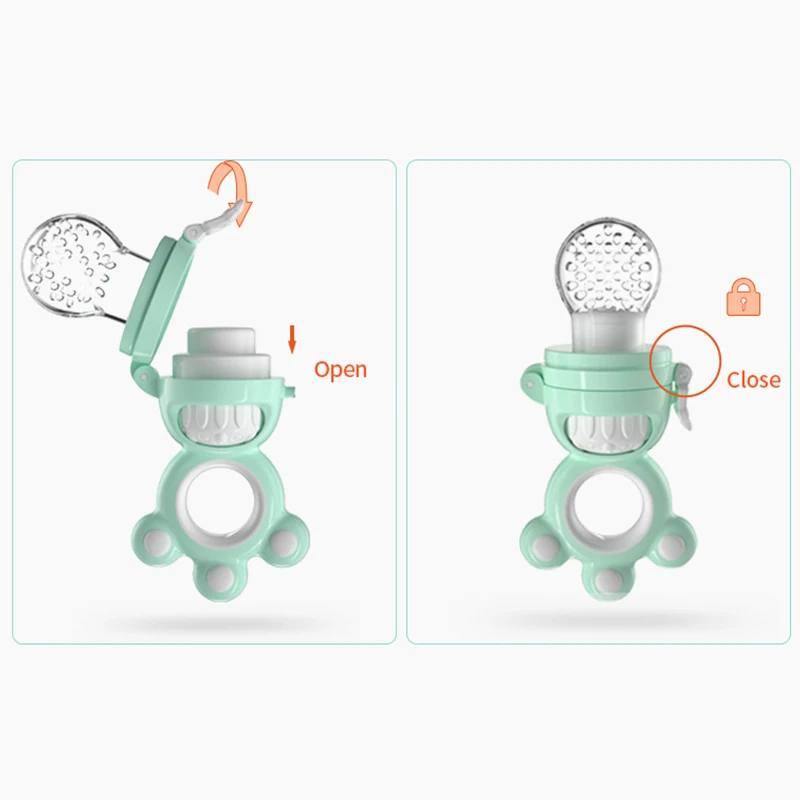 Baby cartoon funny fresh fruit feeder teether nutrition feeder baby food feeder fruit pacifier baby fresh fruit pacifier