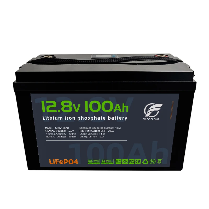 12v100ah lithium iron phosphate battery pack large capacity car battery solar energy storage battery