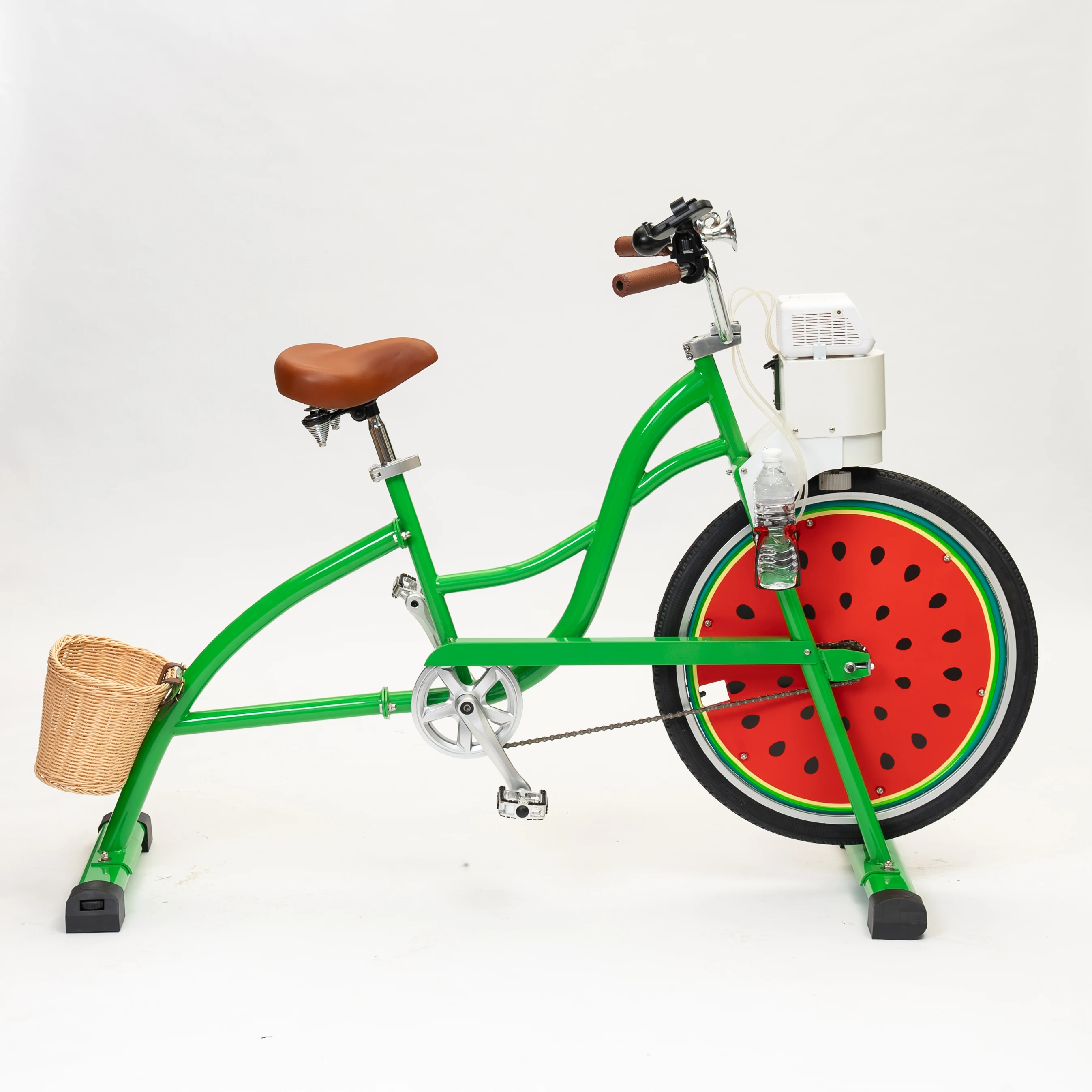 EXI Factory 1-Wheel Bike Hand-Cranked Power Generator for Amusement Park Sports & Entertainment Bubble Maker Machine