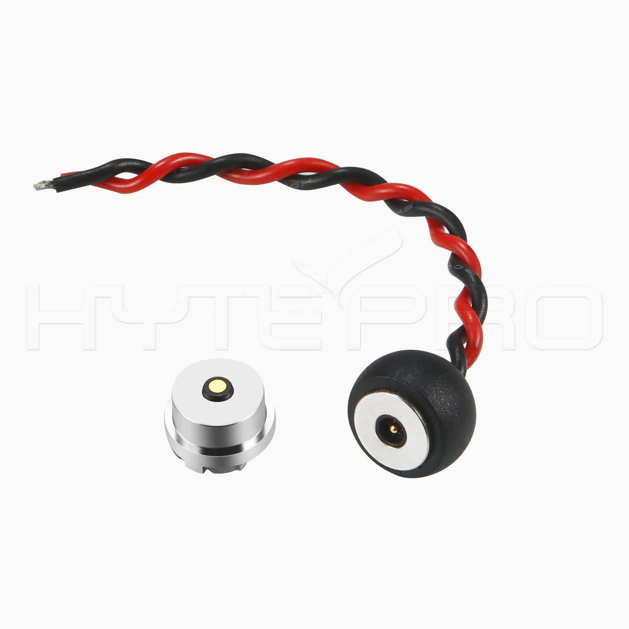 Customized Circular 2 pins open end Strong Force magnetic fast charging cable connector to pcb board