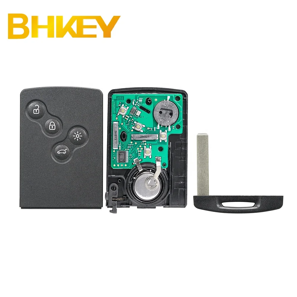 For Renault Koleos Samsung QM5 4 BTN Remote Car Key 433Mhz PCF7952 Chip