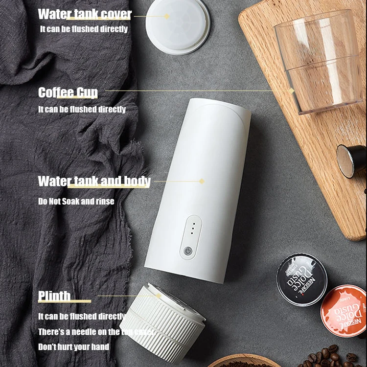 Dolce Gusto Or Nespresso Capsule 15 Bar Pressure Automatic Espresso cafeteira Machine Portable Car Coffee Maker