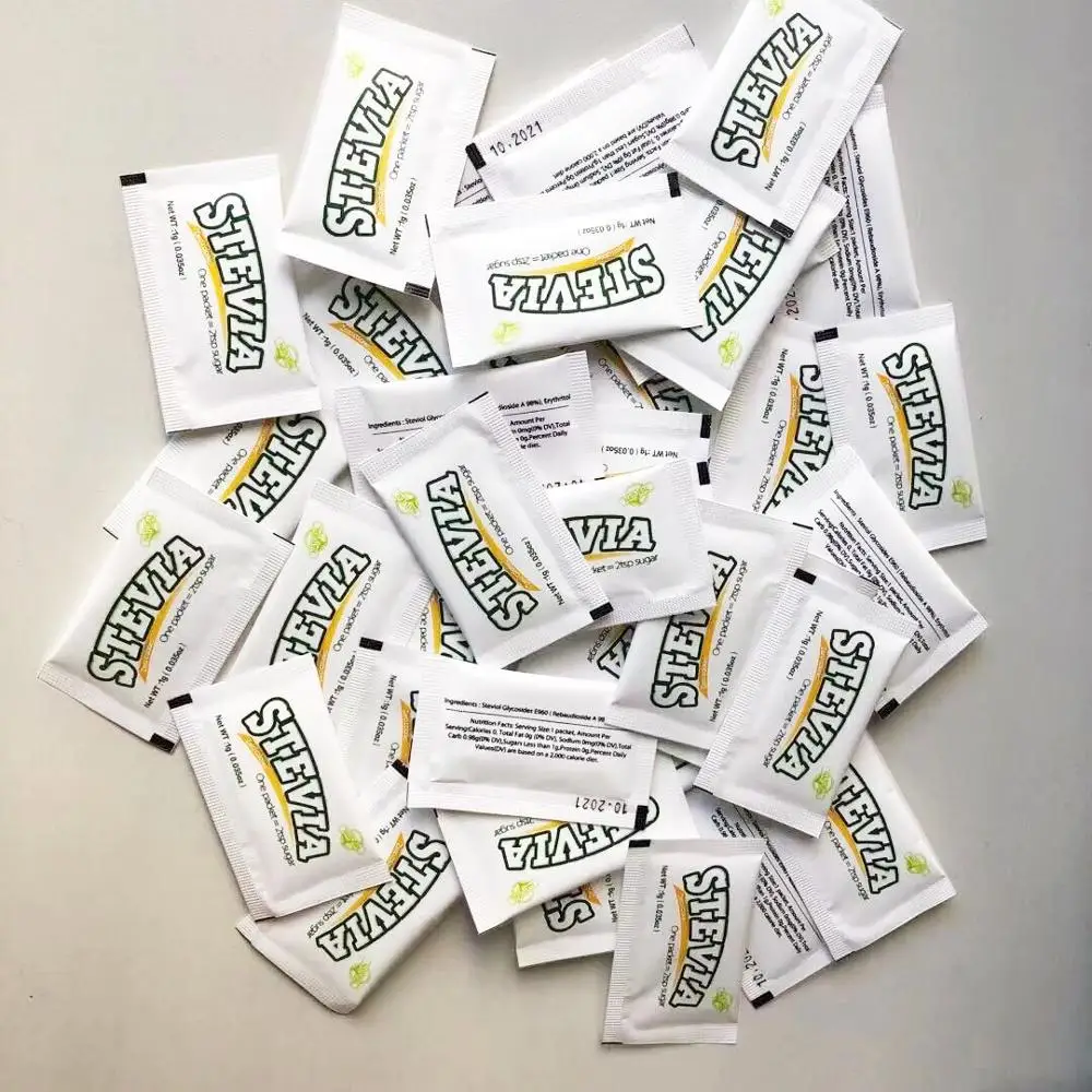  Высококачественный подсластитель stevia packet/Саше оптом для кофе или