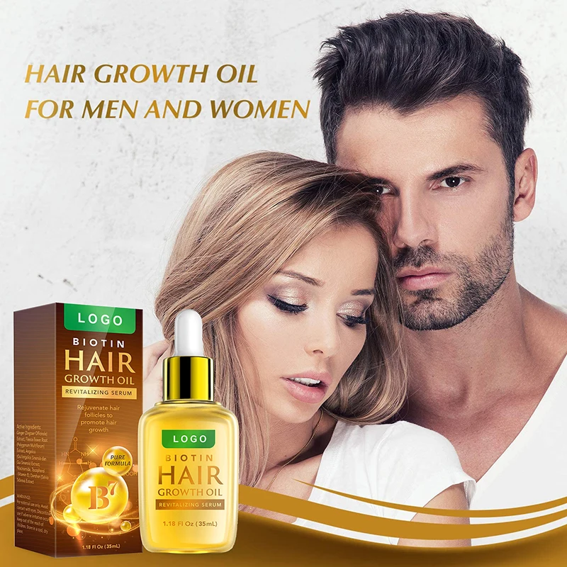 Private Label Natural Aloe Vera 7 Days Ginger Biotin Castor Fast Hair Growth Oil For Woman