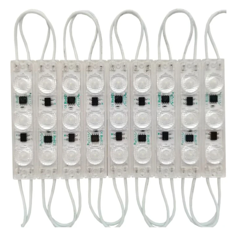 220v ac 3led injection lens light sign 2w smd led module 2835 led+modules