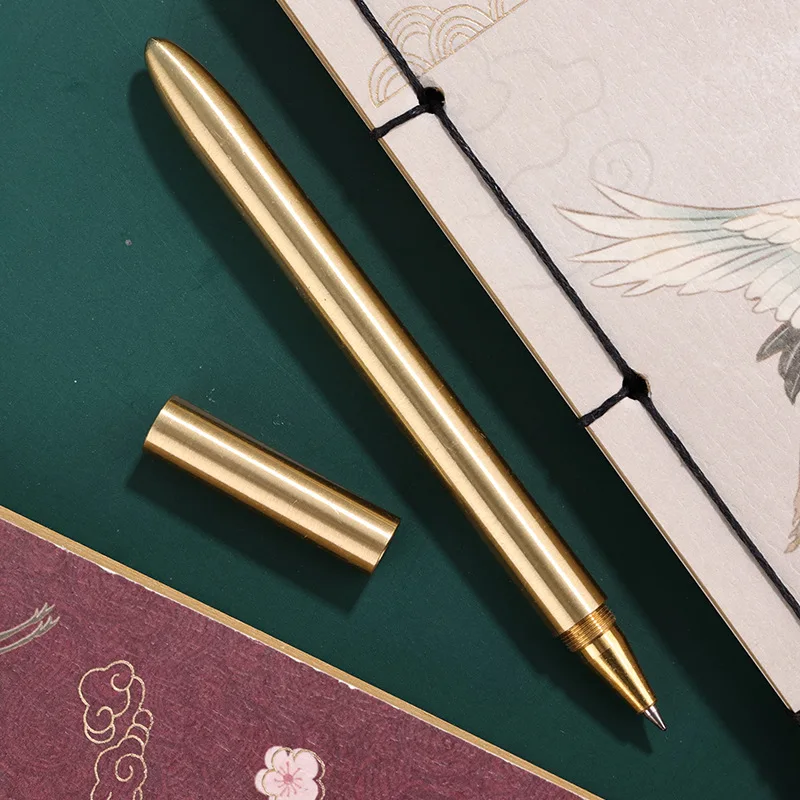 new CNC logo brass pen Titanium pen