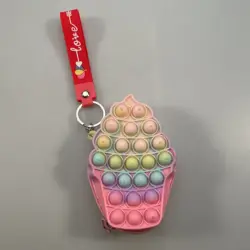 Rainbow Push Pop Bubble Game Fidget Toy Rainbow Fidget Reliver Stress Popper Fidget Sensory Toy Pop