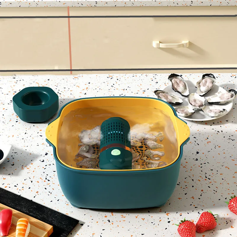 Household Portable Electric Fruit And Vegetable Washing Machine Capsule Shape Fruit Vegetable Washing Machine