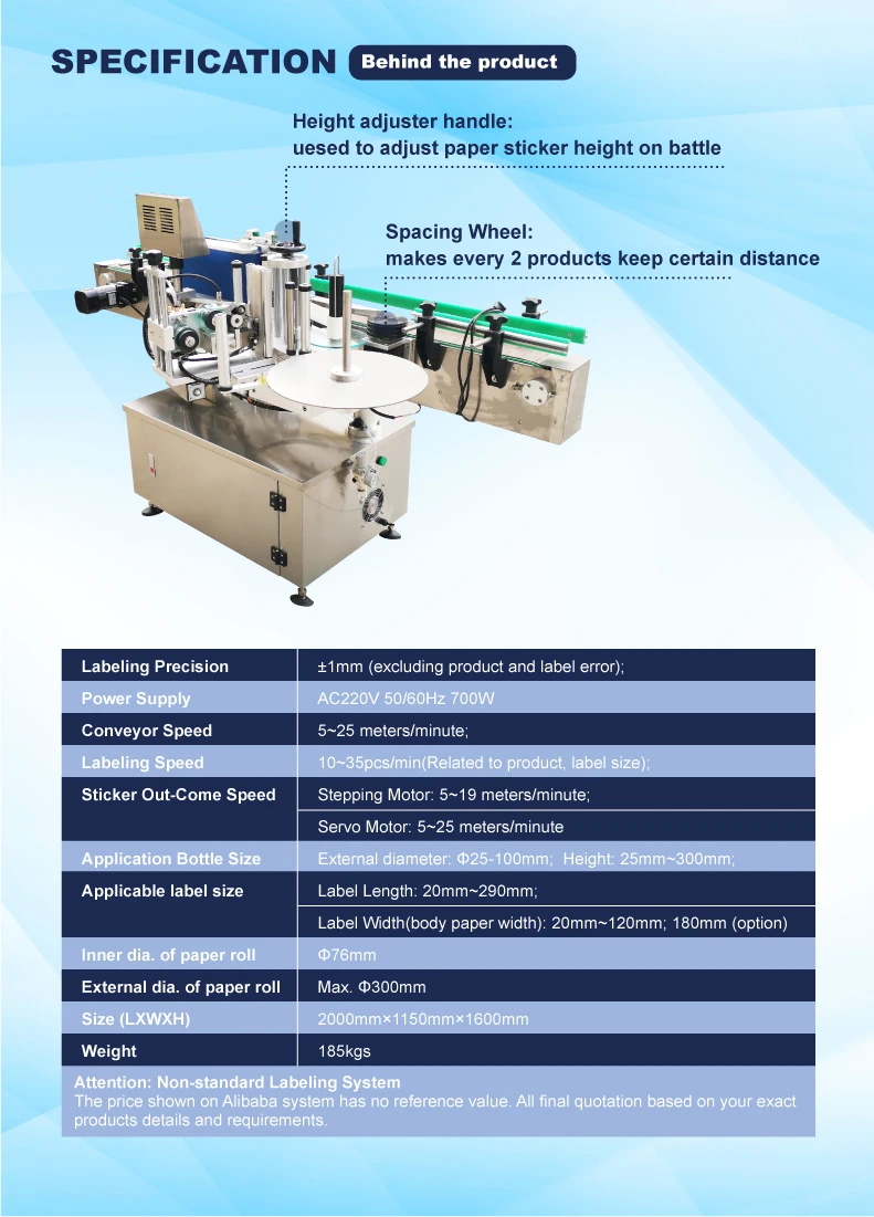 RITO Mt-50 Semi Automatic Tabletop Round Plastic Pet Bottle Tin Cans Labeling Sticker Machine With Date Coding