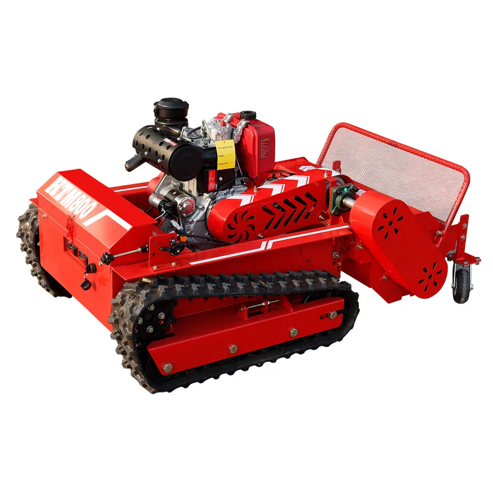 New Multifunctional Diesel Engine Automatic Slop Lawn Mower All-Terrain Robot Cutter for Agriculture