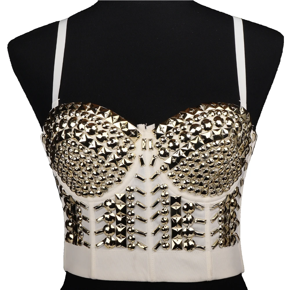 Wholesale Customized fashion Diamond encrusted Corset tops for women Sexy Sling bustier top