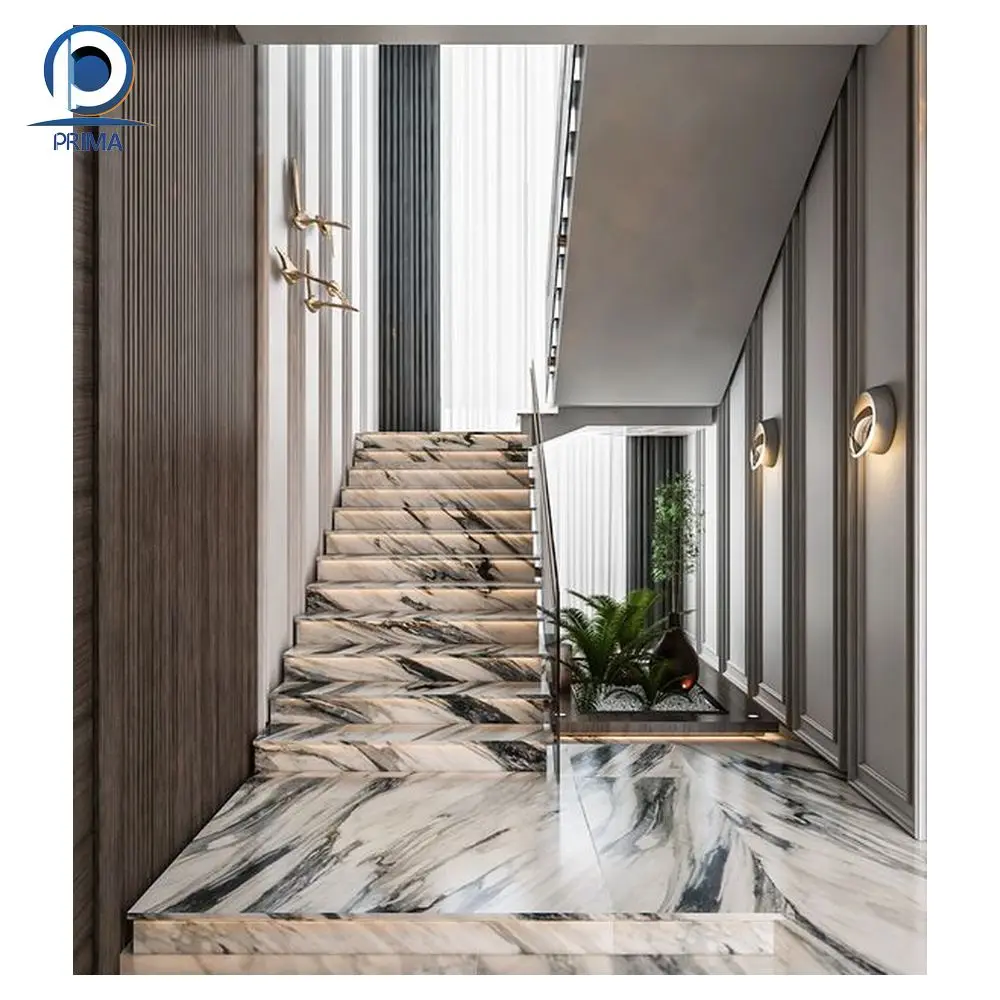 Prima Staircase Set Indoor Wooden Stair Decorative Staircase Railing Simple Staircase Designs Photo