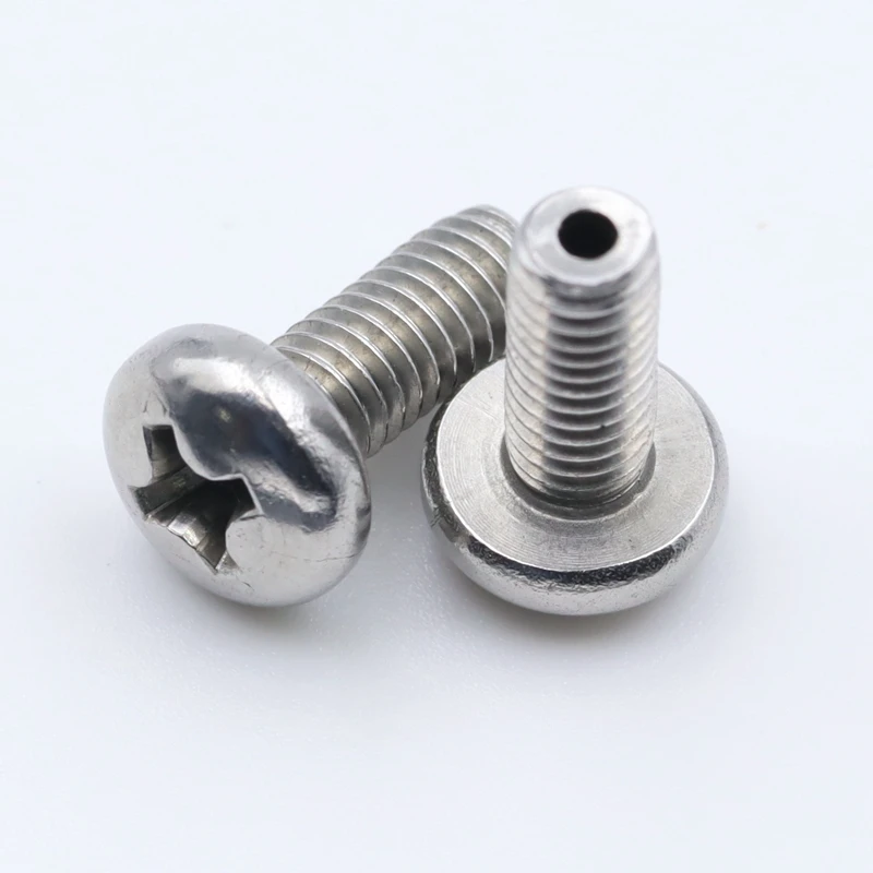 Non-standard CNC machined stainless /alloy steel hex head hollow screw bolt