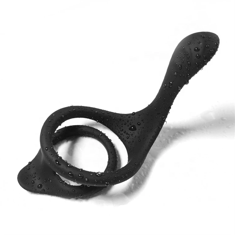 O-ring Latch Lock Penis Cock Ring Silicone Dual Ring Mens Cock Sex Toys Penis