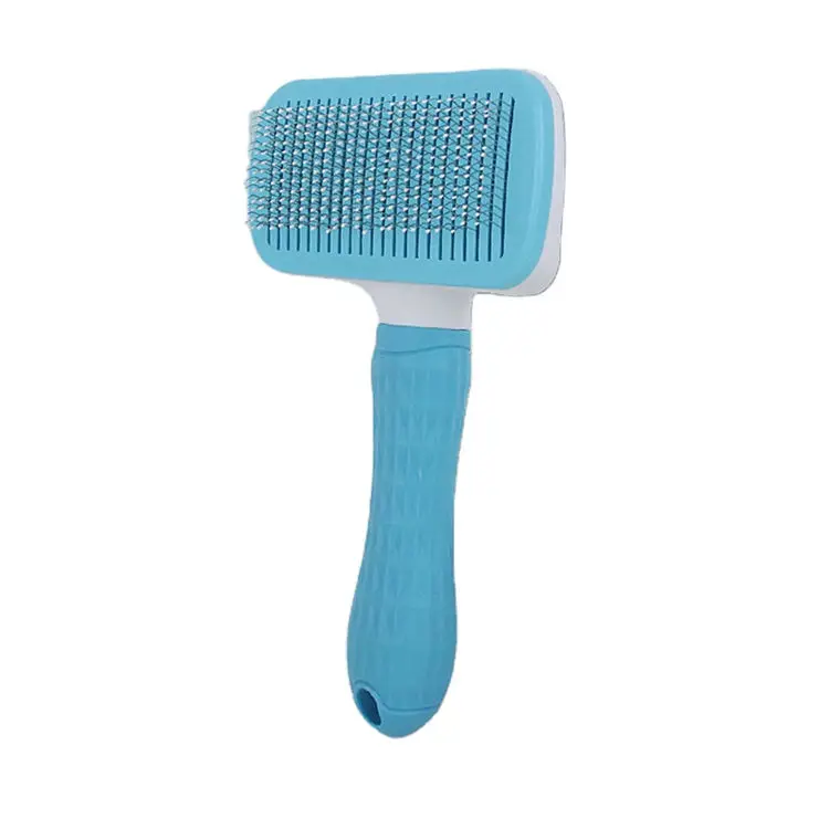 Ergonomic Design Dog Pet Brush Comb Soft Handle Slicker Bath for Cats and Dogs Wholesale Price Household Sundries