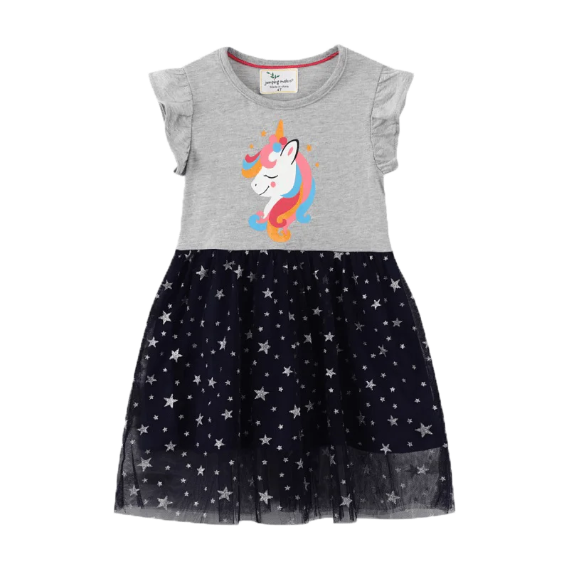 2022 Fashion Cute Korean Stylish Cotton 3D Flower Applique Baby Collar Pink Little Girls Clothes Dress For Kids Summer