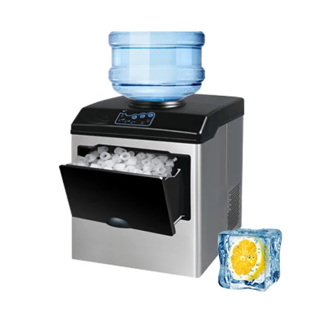 Ice Maker Machine 25kg Automatic Countertop Nugget Small Portable Ice Block Making Machine For Business Commercial Home Office