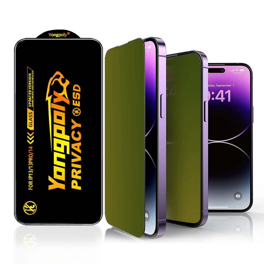 Privacy Transparent Anti-blue Light Ray Eye Protect HD Screen Protector For IPhone 14 13 12 11 Pro Max