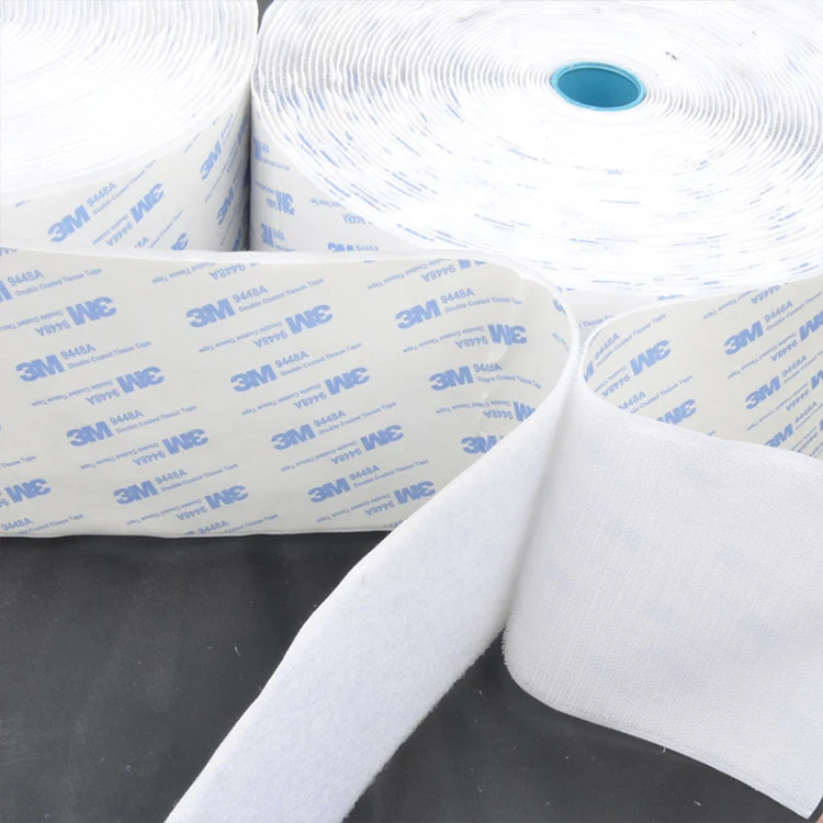 Black White Good Sticky 20-110 mm Wide Hook and Loop Tape adhesive Hook Loop Strong Back Adhesive Fasteners Tape Rolls