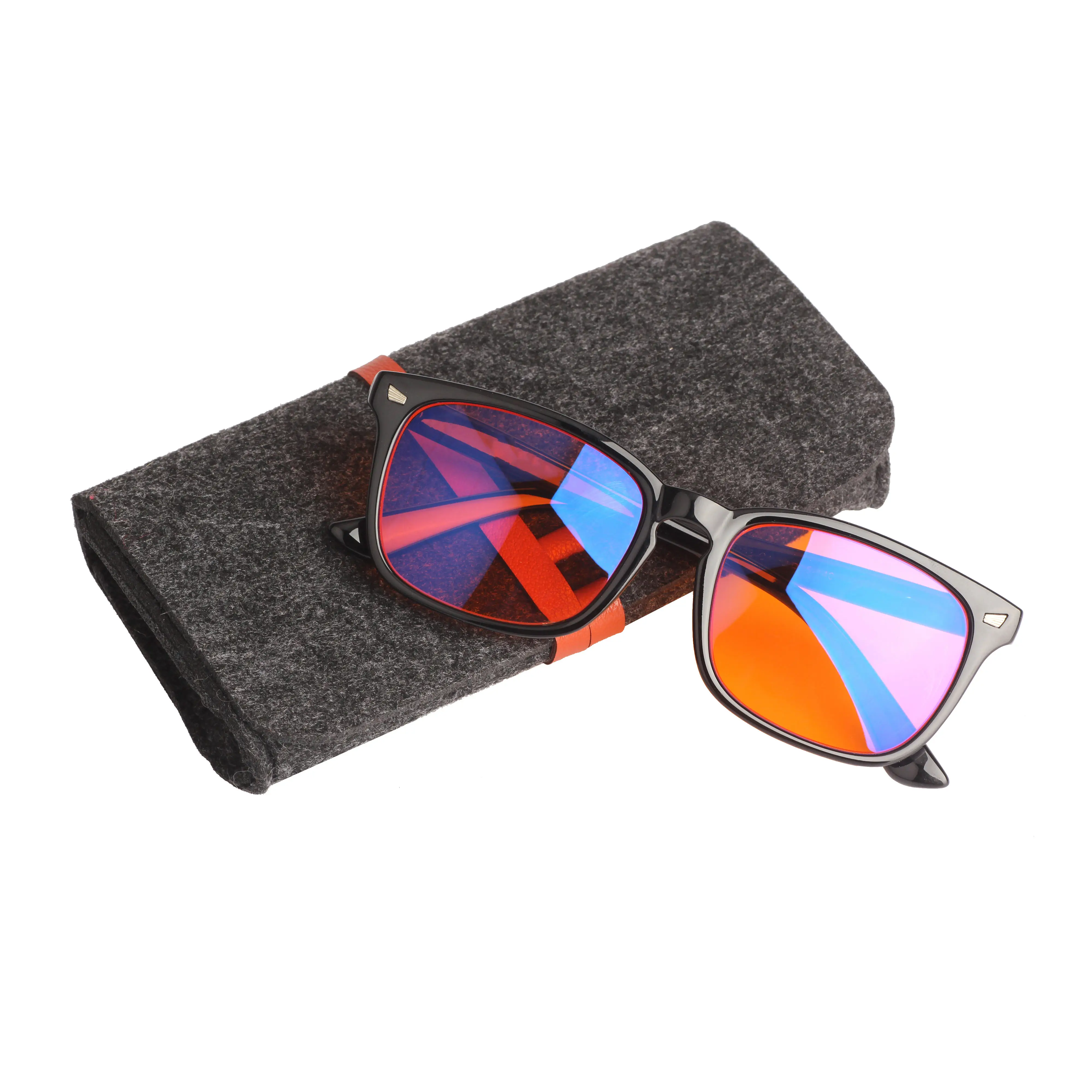 Comfortable suitable Insomnia New Orange Lens Night Vision Computer Eyewear Gaming Blue Ray Light Blocking Filter Glasses