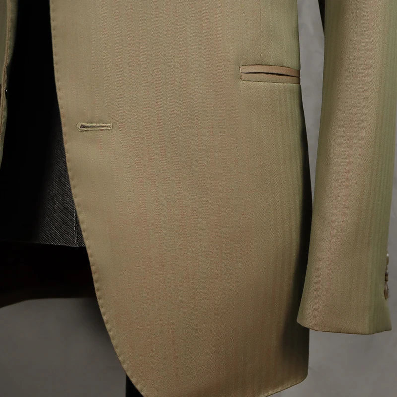 CMT Italian Style Naples Fully Handmade Suit Half Canvas Bespoke Tailor Custom Suits  Business Blazer