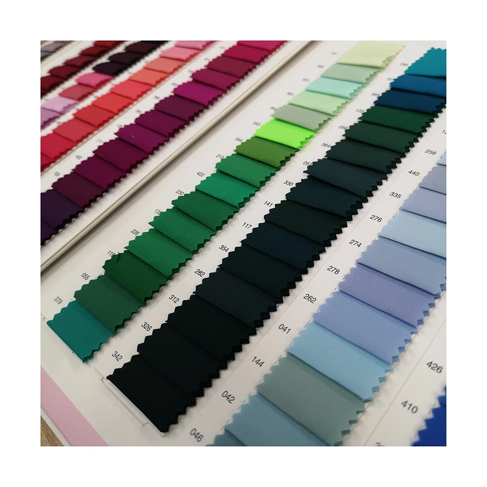 500 Different Color 50d High Stretch Pongee 100% Polyester Fabric For Garments Lining And Shell Fabric