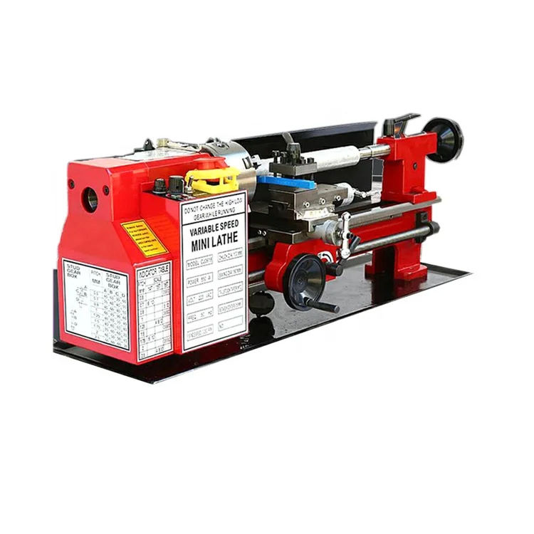 Small multifunctional metal high precision stepless speed regulation bench mini metal manual lathe