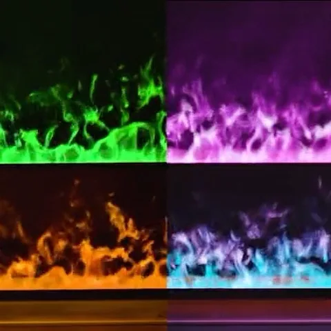 Water Steam Fireplace 3D Water Burning Vapor Double Line Led Fireplace