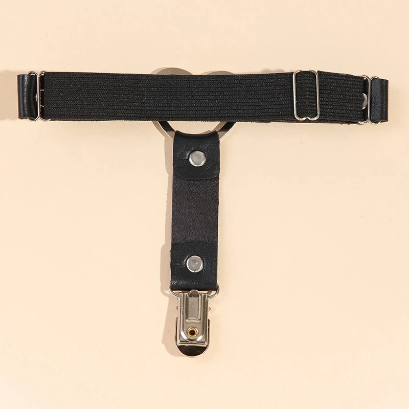 Wholesale Punk Heart Pu Leather Garter Belt Goth Rock Elasticity Body Harness Leg Harness Bondage Belts