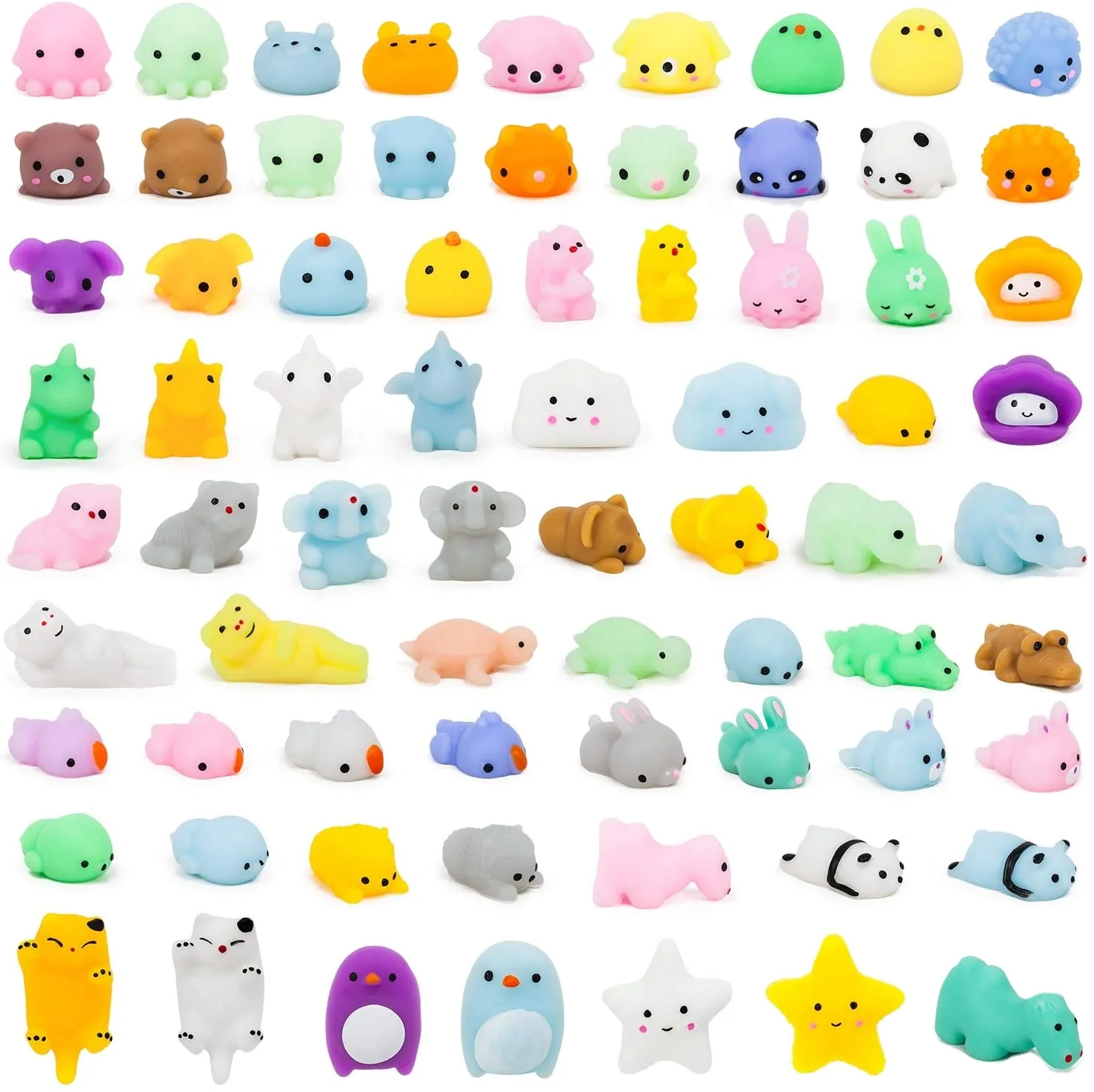 2021 Factory Price  New soft Mini Fidgets Mochi Stress Toys Tpr Animal Shape Squeeze Toys