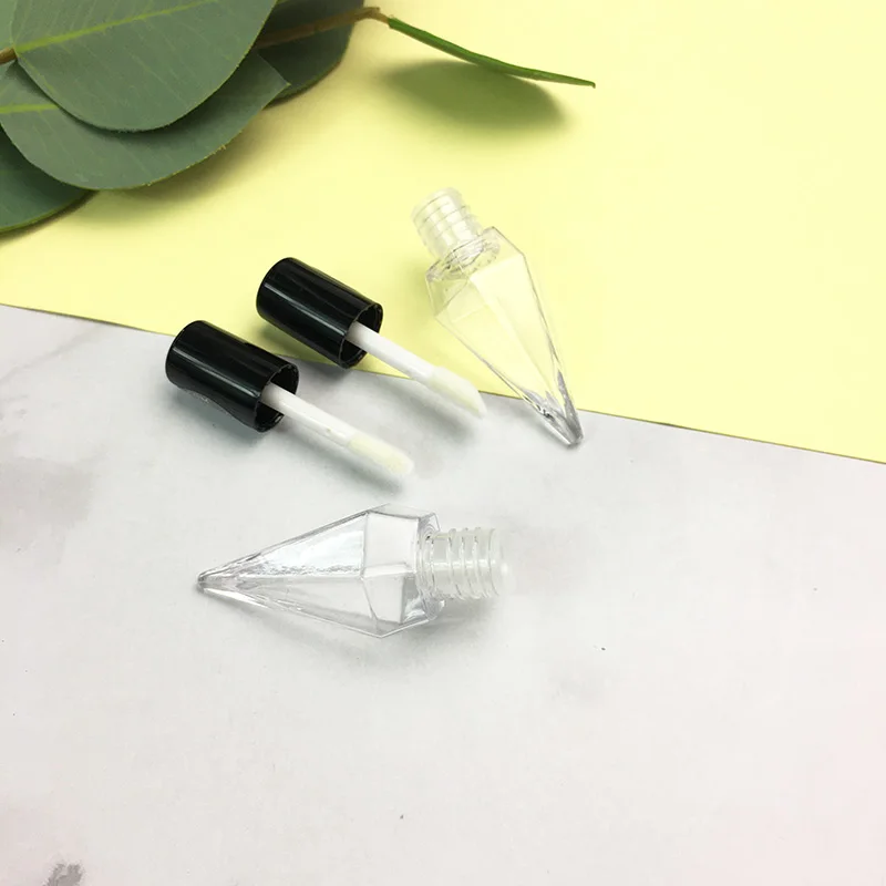 MINI plastic lip gloss pigment glitter containers empty small lip gloss tube cosmetic acrylic clear white lip gloss container