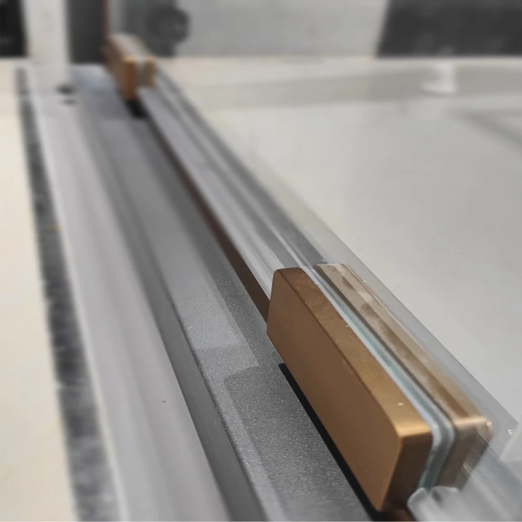 New design bathroom glass sliding doors shower Shower Enclosure Bathroom Single sliding Golden Shower Doors  tempered glas