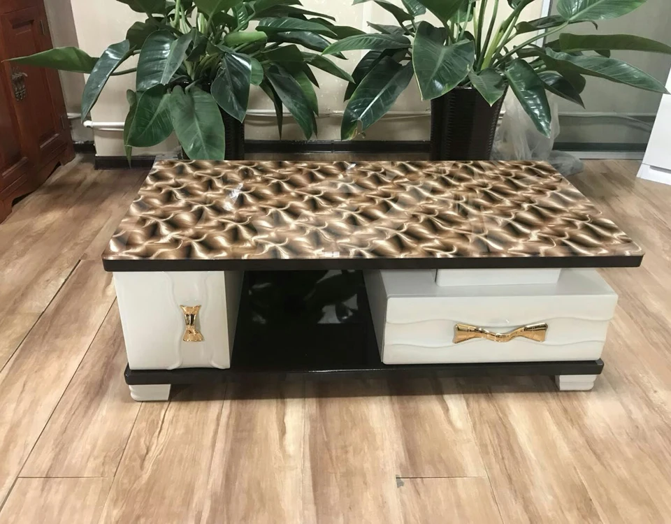 custom Multifunction Small marble top fashion design white coffee table for sale