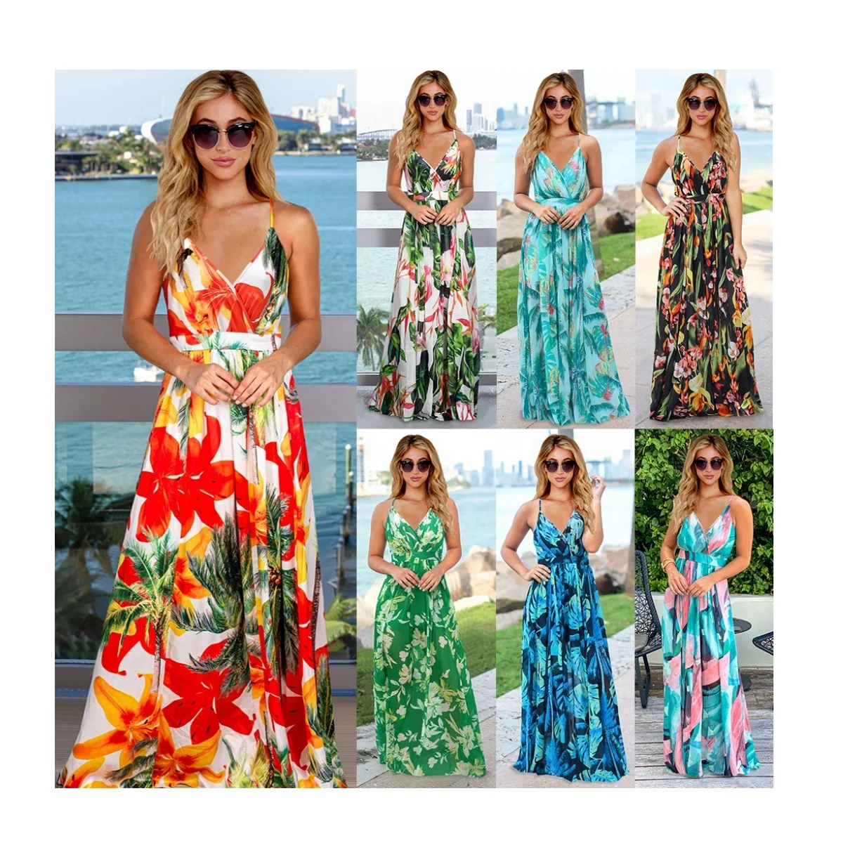 Summer Chic Sexy Dress High Waist Black Elegant Long Backless Slip Dress For Women