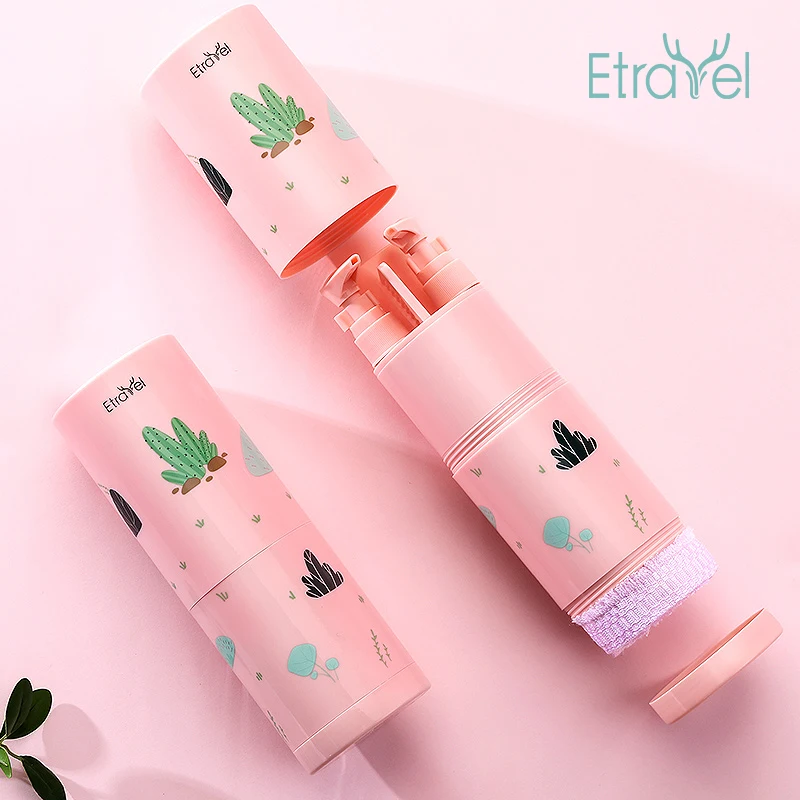 Travel Toothbrush Storage Case 7 In 1 Portable Wash Cup Toiletries Bathroom Set