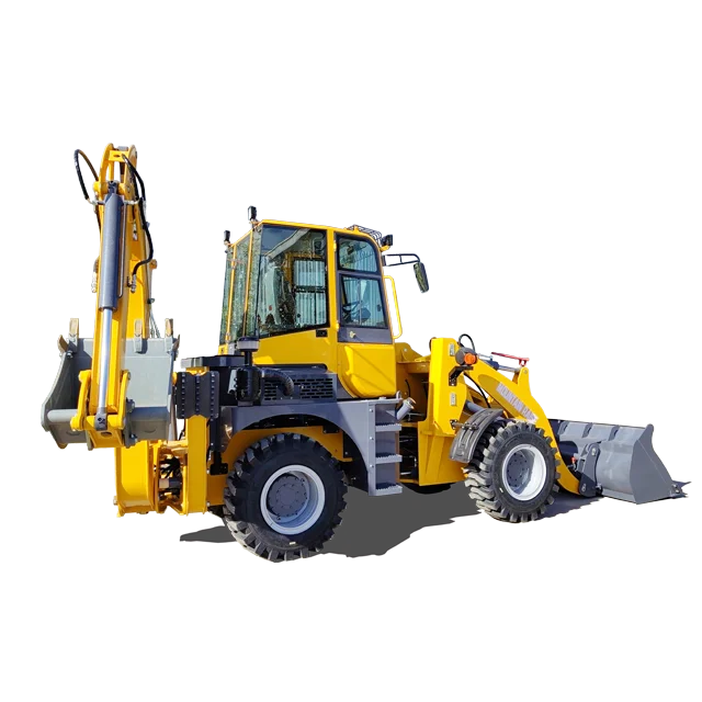 China factory Mountain Raise wheel Mini Backhoe Loader Tractor with Loader and Backhoe Excavator Free Shipping
