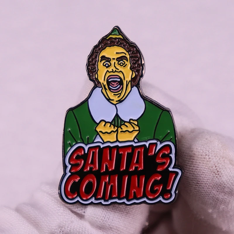 Brooches enamel pins Christmas comedy festival accessories
