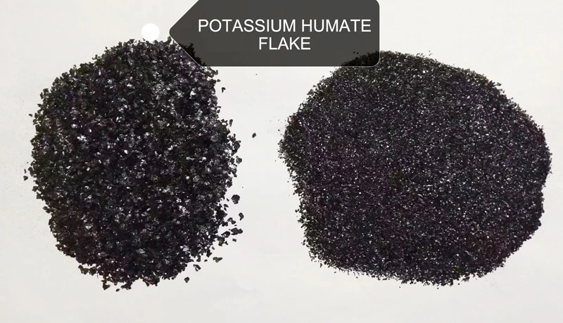 HYH High quality potassium humate flake 70% High Activity Foliar fertilizer
