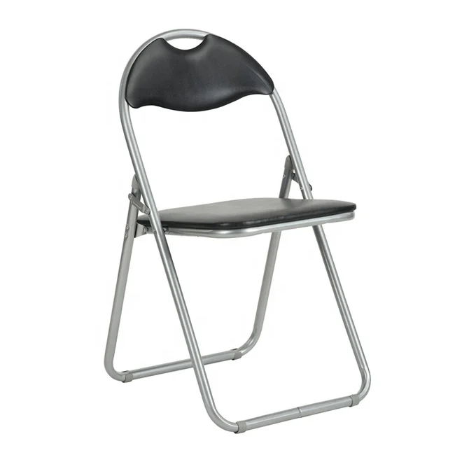 Factory Supply Vinyl Cushioned Metal Folding Chair For Home Office