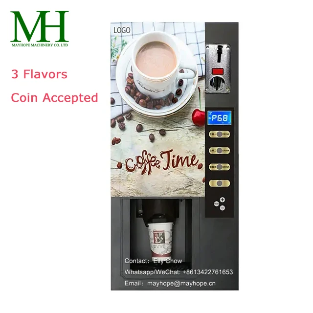 Coffee Vending Machine in green colour for tea and coffee both for bulk order Instant coffee machine