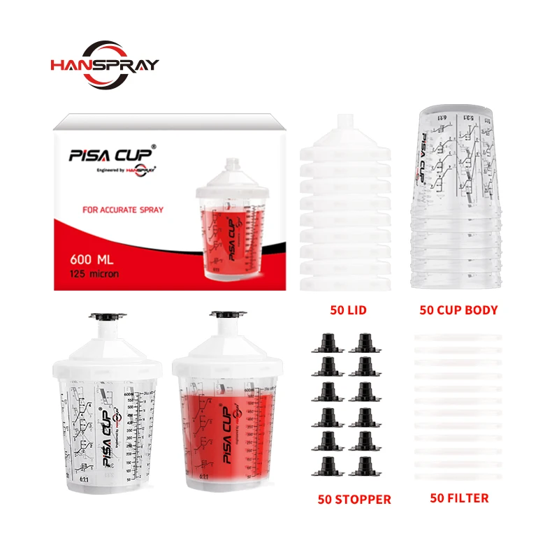 Automotive Refinishing 800ml Air Spray Gun Disposable Spray Paint Cup